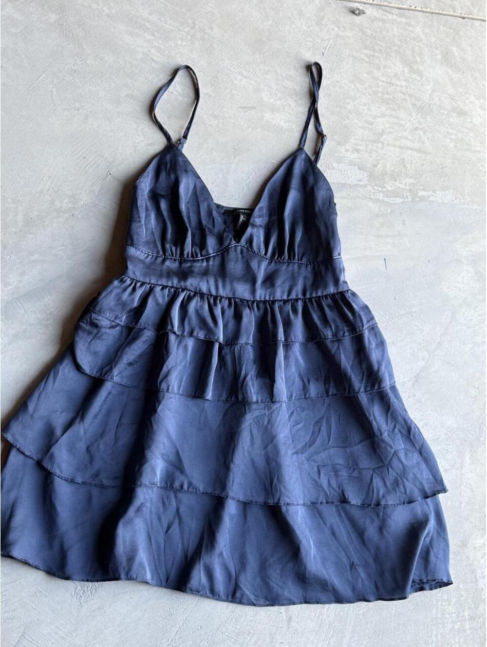 Forever 21 Women's Navy and Blue Dress